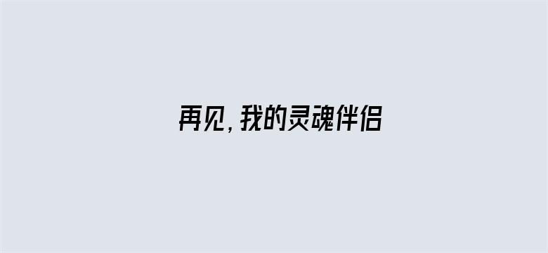 再见，我的灵魂伴侣